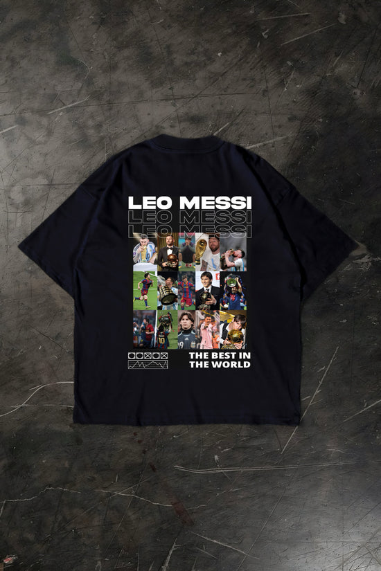 Lionel Messi T-shirt, white cotton football fan shirt