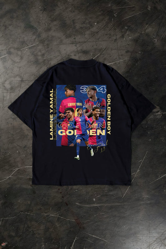 Yamal T-shirt, white cotton football fan shirt 